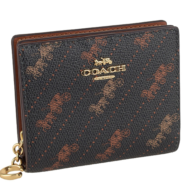 COACH（コーチ） 財布 折財布 二つ折り ホースキャリッジ アウトレット