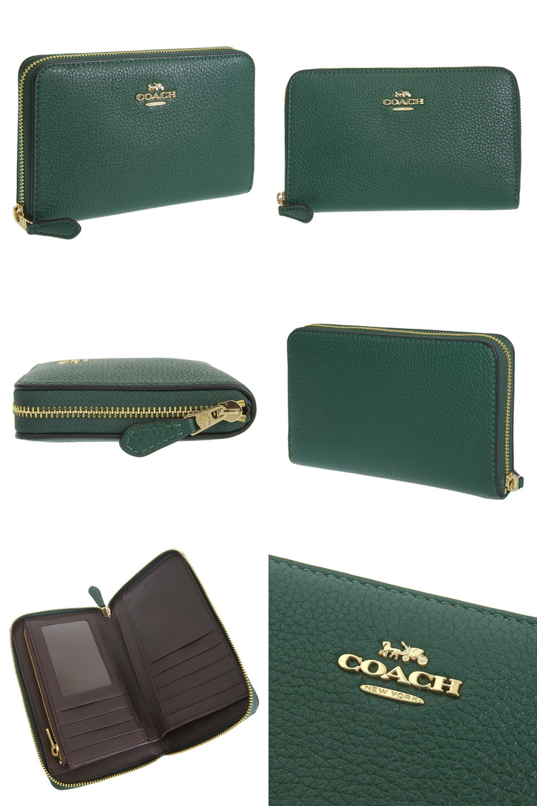 COACH（コーチ） 財布 レディース 長財布 アウトレット レザー