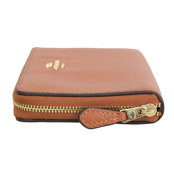 極美品 COACH コーチ 長財布 ラウンドファスナー レザー オレンジ COACH コーチ 財布 レディース 長財布 アウトレット ラウンド