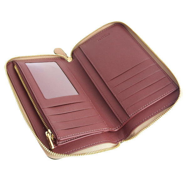 コーチ COACH MEDIUM ID ZIP WALLET 長財布 財布 トープ ベージュ