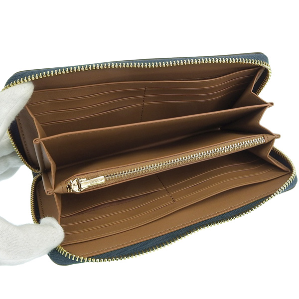 COACH（コーチ） 財布 レディース 長財布 アウトレット レザー デニム