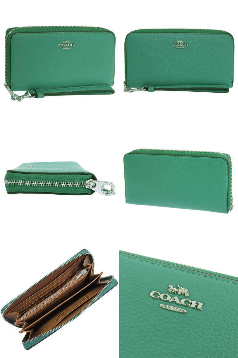 コーチ COACH アコーディオン•グリーン長財布【新品未使用正規品】 Amazon.co.jp: [コーチ] レディース 長財布 グリーン系 c4452