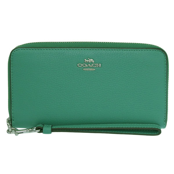 ハピネスさん専用　COACH 新品 オリーブグリーン 長財布 COACH コーチ 財布 レディース 長財布 アウトレット ラウンド