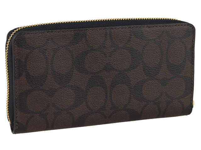 COACH コーチ 財布 長財布 C4451 SVRT2 ストラップ付 ラウンド