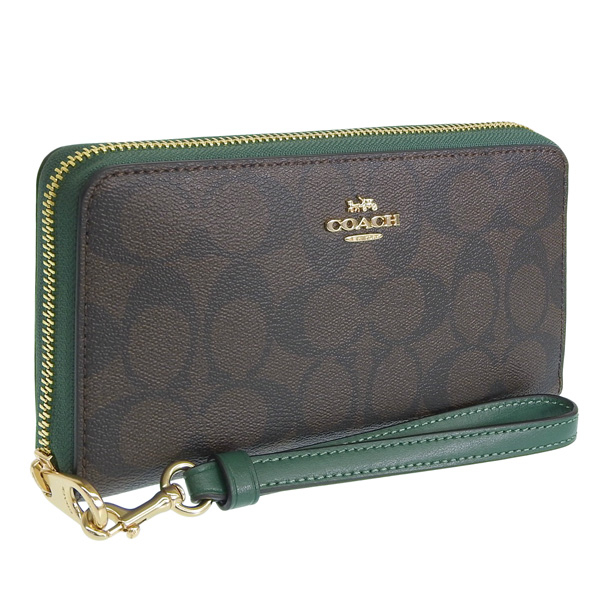 COACH（コーチ） 財布 レディース 長財布 アウトレット ブラウン