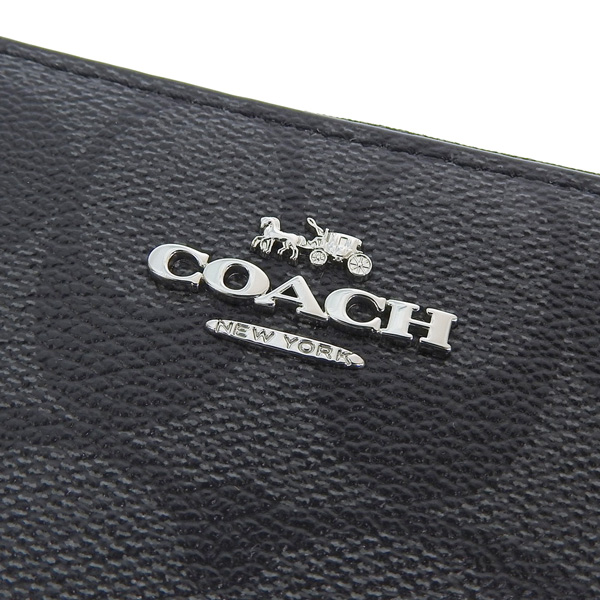 音*魂様 COACH グレー 長財布 型押しロゴ 音*魂様 COACH グレー 長財布 型押しロゴ
