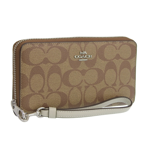 新品未使用　COACH コーチ　ラウンドファスナー長財布　F75087 ブラウン コーチ COACH コーチ 長財布 レディース COACH Wallet ラウンド