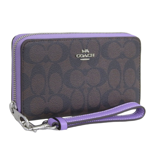 COACH（コーチ） 財布 レディース 長財布 アウトレット ブラウン