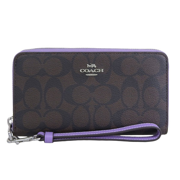 COACH（コーチ） 財布 レディース 長財布 アウトレット ブラウン