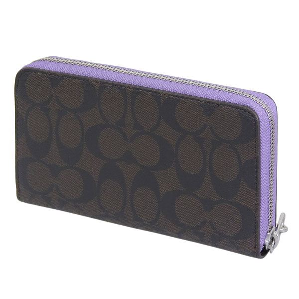 COACH（コーチ） 財布 レディース 長財布 アウトレット ブラウン