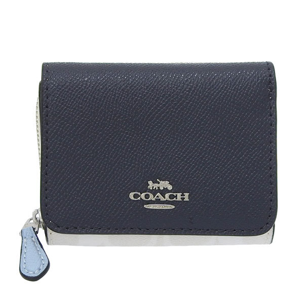 COACH（コーチ） 財布 折財布 ミニ コンパクト レザー シグネチャー