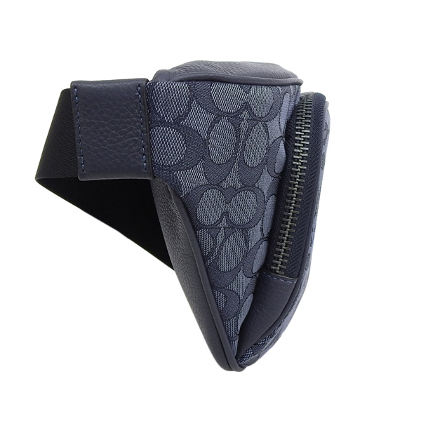 COACHボディバッグ C5386 トンプソン シグネチャー ストライプ Coach C5386 Thompson Belt Bag In Signature Jacquard With