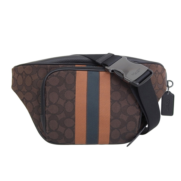 コーチ ボディバッグ シグネチャー C5386 ブラック ベージュ キャンバス COACH コーチ バッグ ボディバッグ トンプソン シグネチャー