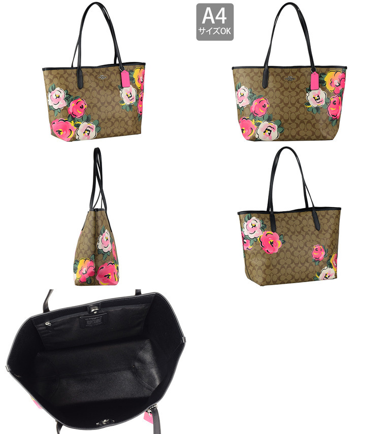 COACH（コーチ） バッグ トートバッグ シグネチャー 花柄 アウトレット