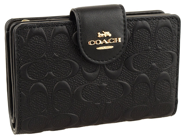 COACH コーチ 財布 折財布 二つ折り シグネチャー アウトレット c5896