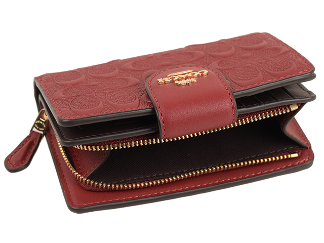 COACH（コーチ） 財布 折財布 二つ折り シグネチャー アウトレット