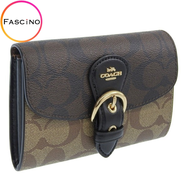 コーチ 財布 レディース ミディアム 長財布 アウトレット カーキマルチ C6897IMNOX COACH :c6897imnox:FASCINO(ファッシノ)