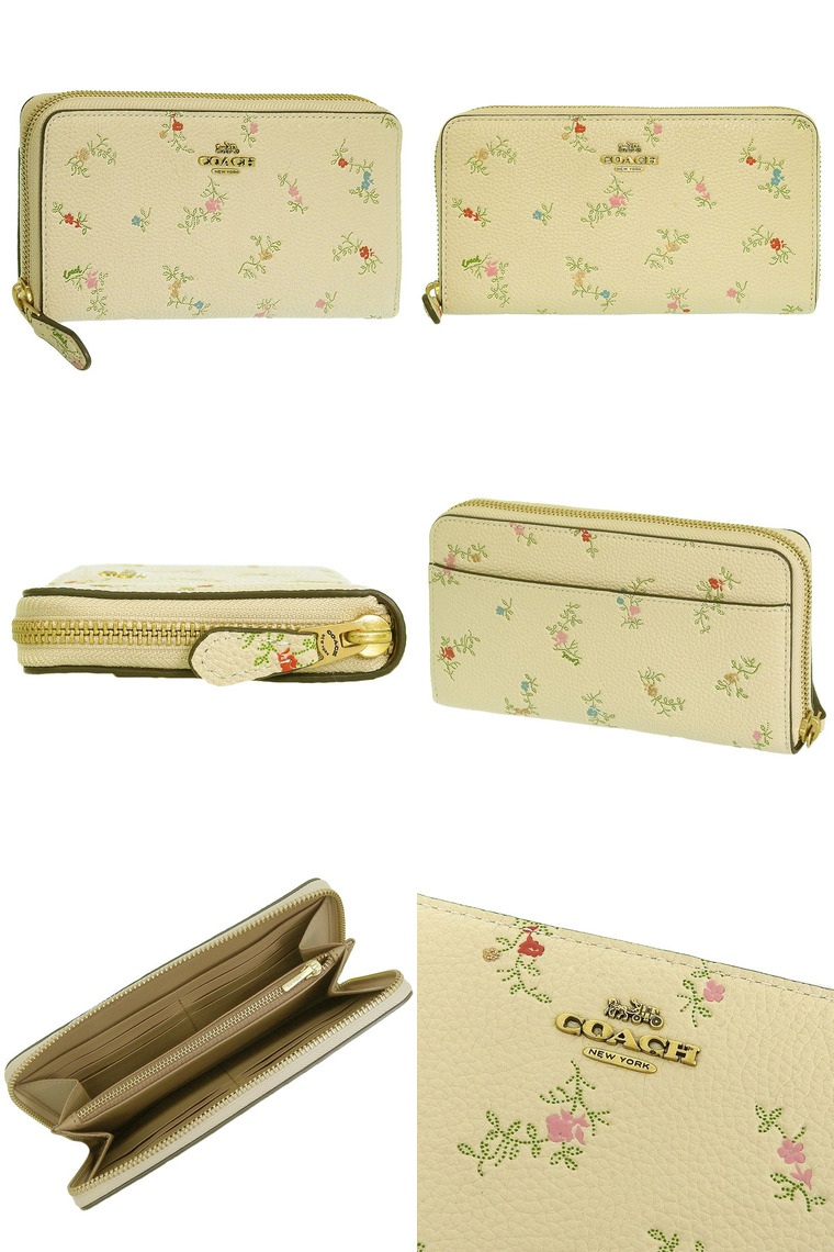 COACH（コーチ） 財布 レディース 長財布 アウトレット レザー