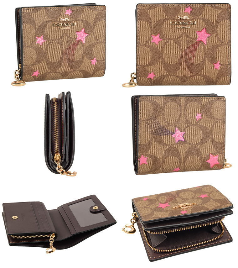 COACH（コーチ） 財布 折財布 二つ折り シグネチャー 星柄