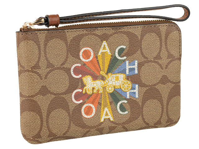 COACH（コーチ） ポーチ リストレット シグネチャー アウトレット