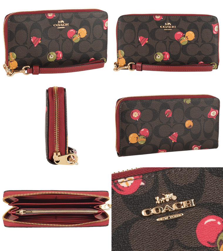 COACH（コーチ） 財布 長財布 ラウンドファスナー シグネチャー