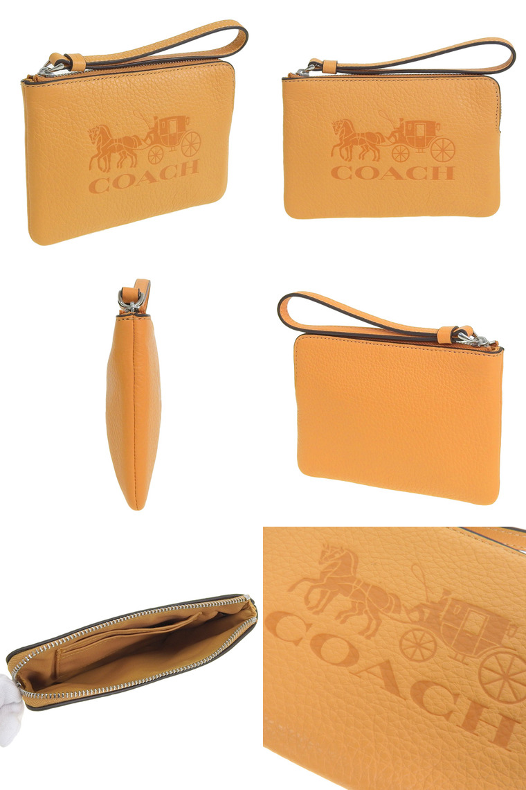 COACH（コーチ） ポーチ 小物入れ レザー ハニカム レディース c7420
