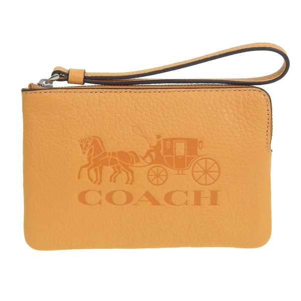COACH（コーチ） ポーチ 小物入れ レザー ハニカム レディース c7420