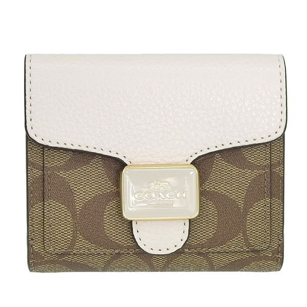 極美品⭐️COACH コーチ 二つ折り財布 シグネチャー C7805 箱付 COACH（コーチ） 財布 二つ折り レディース アウトレット 折財布