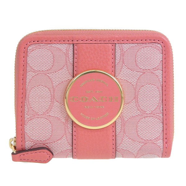 COACH（コーチ） COACH SIGNATURE JACQUARD LONNIE ZIP WALLET 財布 折