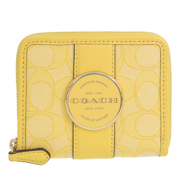 COACH（コーチ） COACH SIGNATURE JACQUARD LONNIE ZIP WALLET 財布 折
