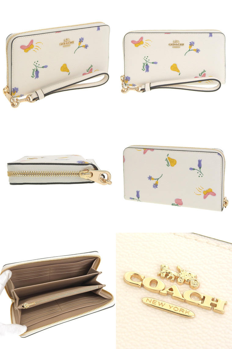 COACH（コーチ） COACH DREAMY VEGGIE PRINT LONG ZIP AROUND WALLET