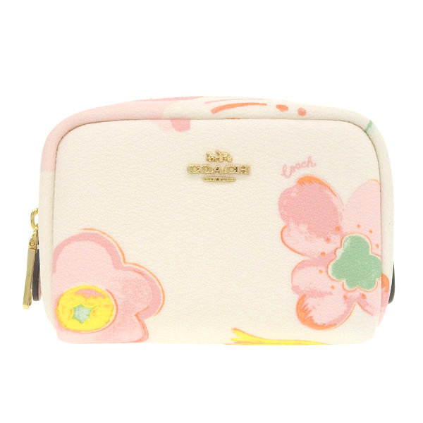 COACH　キノコ柄刺繍ポーチ COACH（コーチ） COACH DREAMY FLORAL MINI BOXY COSMETIC CASE ポーチ