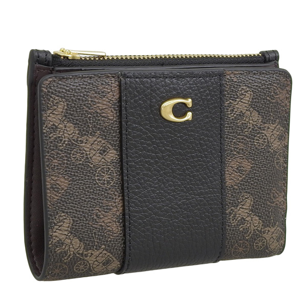 COACH（コーチ） 財布 レディース 二つ折り財布 アウトレット ブラック