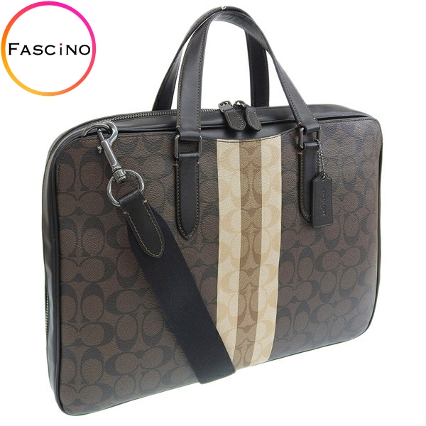 セール❢COACH コーチ 2WAY ビジネス ブリーフケース レザー COACH（コーチ） バッグ メンズ アウトレット 2WAY ブリーフケース