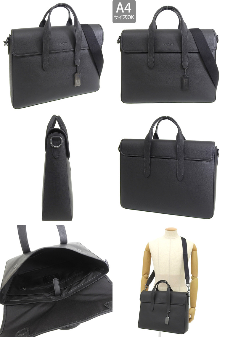 COACH コーチ レザー ビジネスバッグ 2way 美品 COACH コーチ バッグ メンズ アウトレット 2WAY ビジネスバッグ
