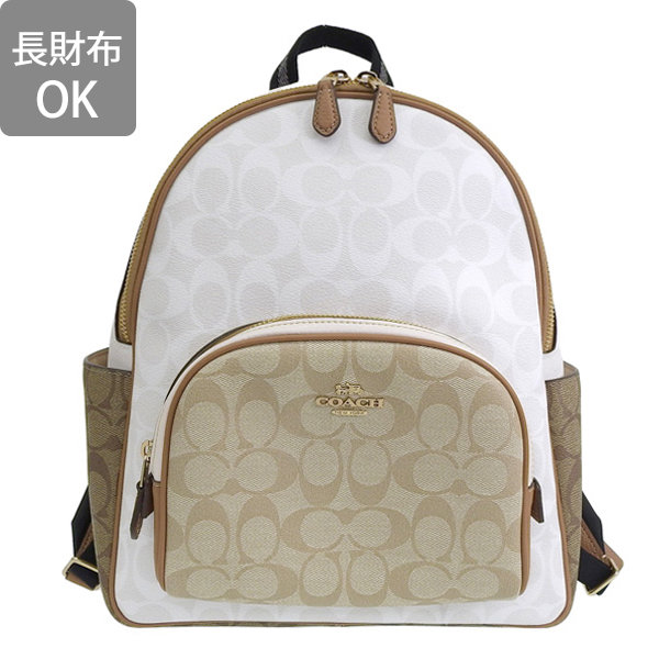 coachリュック　coach READY STOCK COACH CA439 COURT BACKPACK IN SIGNATURE CANVAS 10 1/2