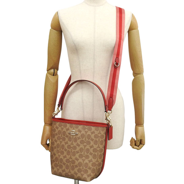 COACH ショルダーバッグ ブラック レッド2wey Brandol / COACH コーチ ショルダーバッグ シグネチャー Sierra