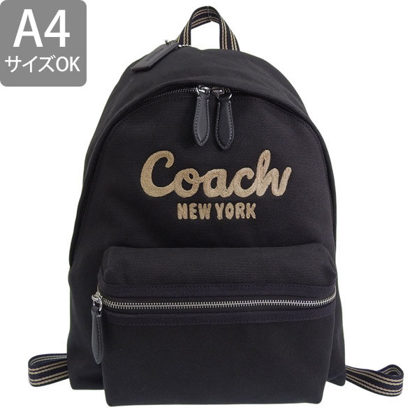 【美品】COACH(コーチ) ロゴ型押し オールレザー 大容量 リュックサック COACH（コーチ） バッグ レディース リュック リュックサック
