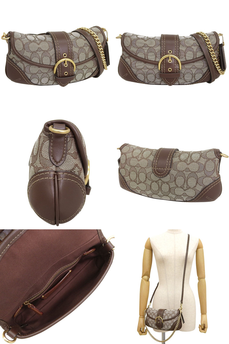 COACH（コーチ） バッグ レディース ショルダーバッグ ブラウンマルチ