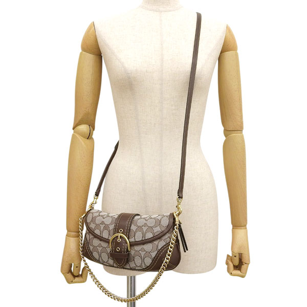 COACH（コーチ） バッグ レディース ショルダーバッグ ブラウンマルチ