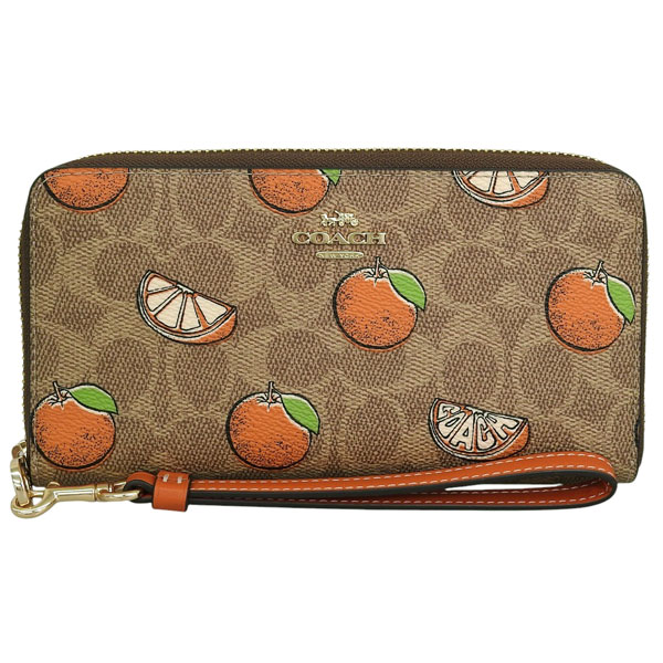 COACH（コーチ） 財布 レディース 長財布 アウトレット ブラウン