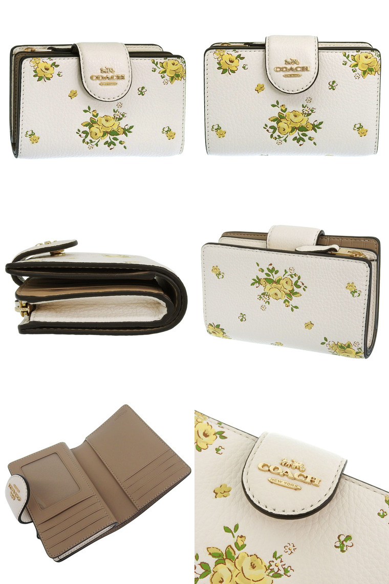 COACH（コーチ） 財布 レディース 2つ折り 折財布 コンパクト
