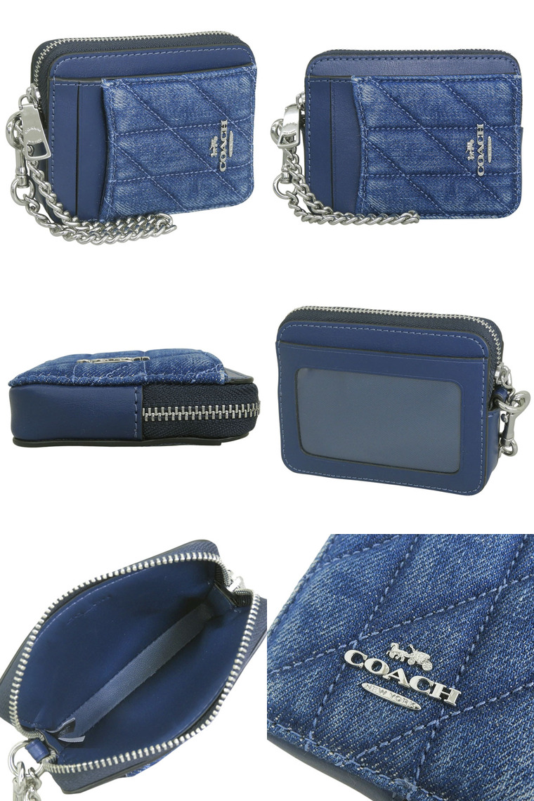 期間限定お値下げ！！コーチデニム小銭入れ COACH（コーチ） カードケース レディース アウトレット コインケース