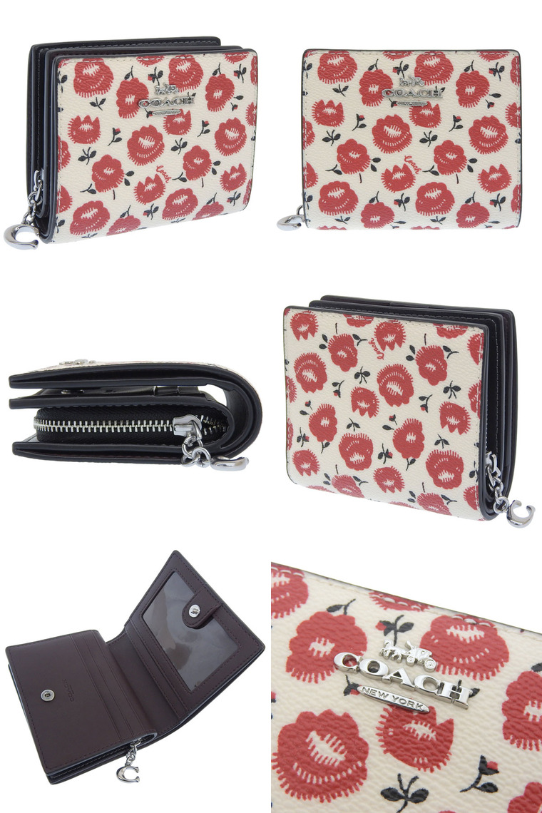 COACH（コーチ） 財布 レディース 2つ折り 折財布 コンパクト