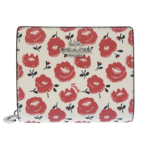 COACH レディース二つ折り財布（柄：花柄、フラワー）｜財布