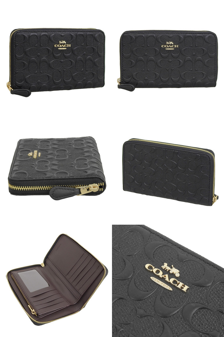 COACH（コーチ） 財布 レディース 長財布 アウトレット ラウンド
