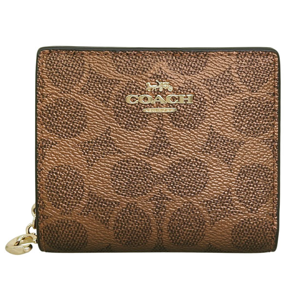 COACH（コーチ） 財布 レディース 2つ折り 折財布 アウトレット PVC