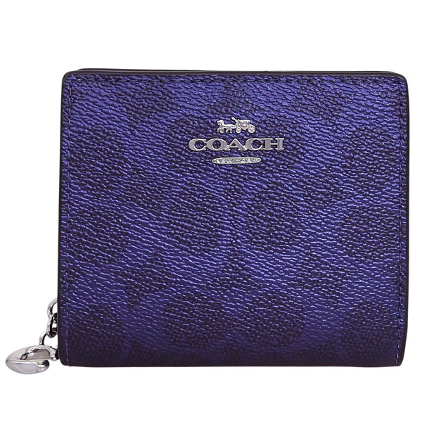 COACH（コーチ） 財布 レディース 2つ折り 折財布 アウトレット PVC