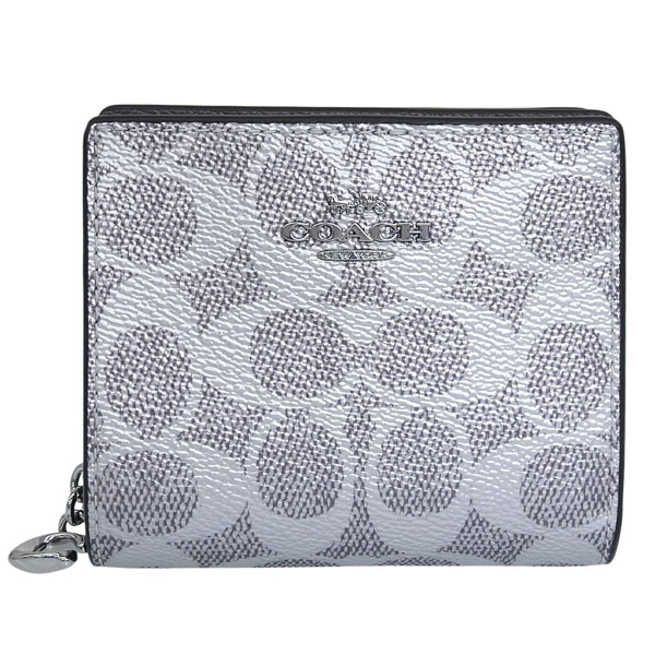 COACH コーチ グレー 二つ折り財布 COACH（コーチ） 財布 レディース 2つ折り 折財布 アウトレット PVC