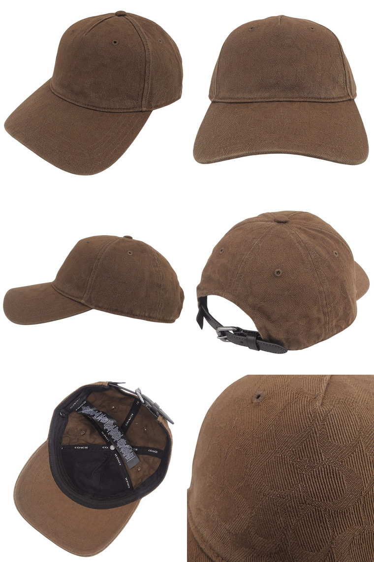 COACH（コーチ） 帽子 メンズ レディース キャップ ONE ブラウン TONAL